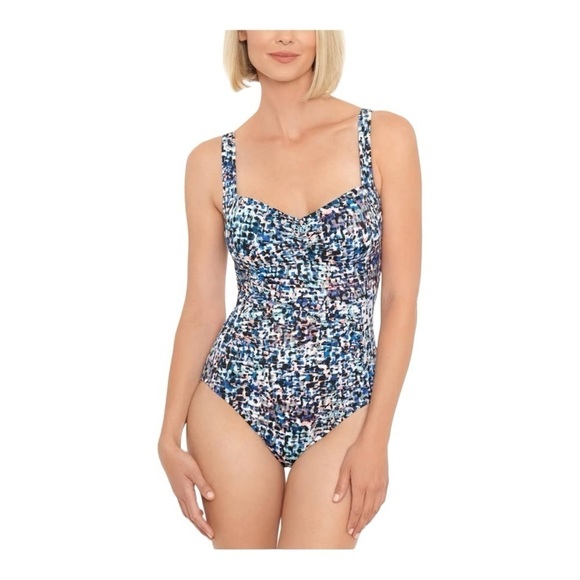 Swim Solutions Tummy Control One- Piece swimsuit - Picture 1 of 7